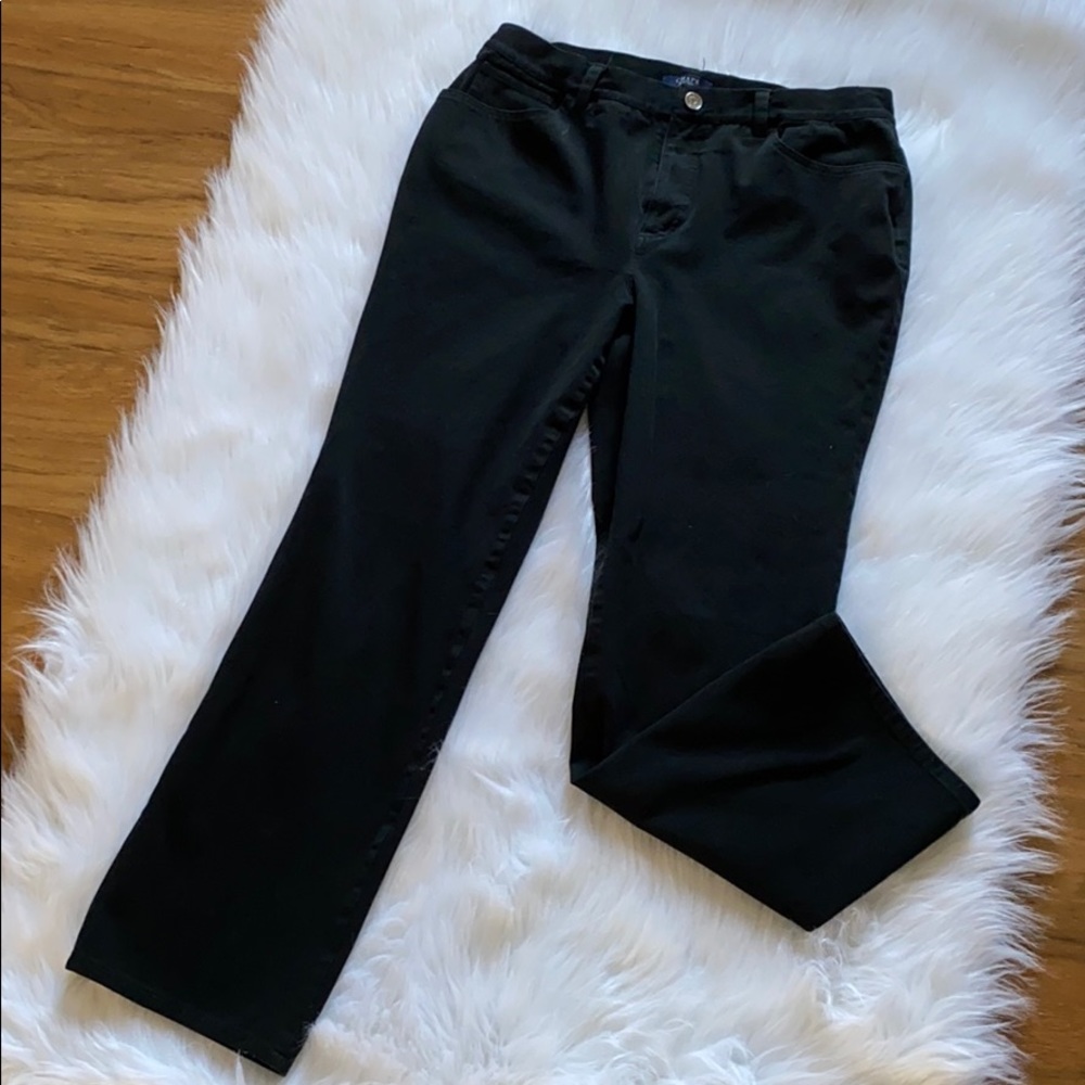 CHAPS Black Jeans. Size 12